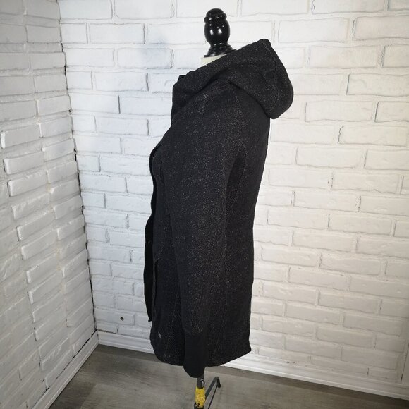 The North Face Ladies Size XS Black Faux Fur Lined Jacket with Hood - Picture 4 of 14